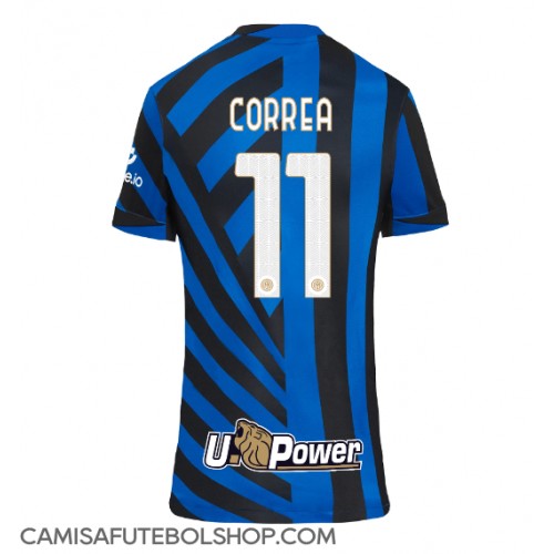 Camisa de time de futebol Inter Milan Joaquin Correa #11 Replicas 1º Equipamento Feminina 2024-25 Manga Curta